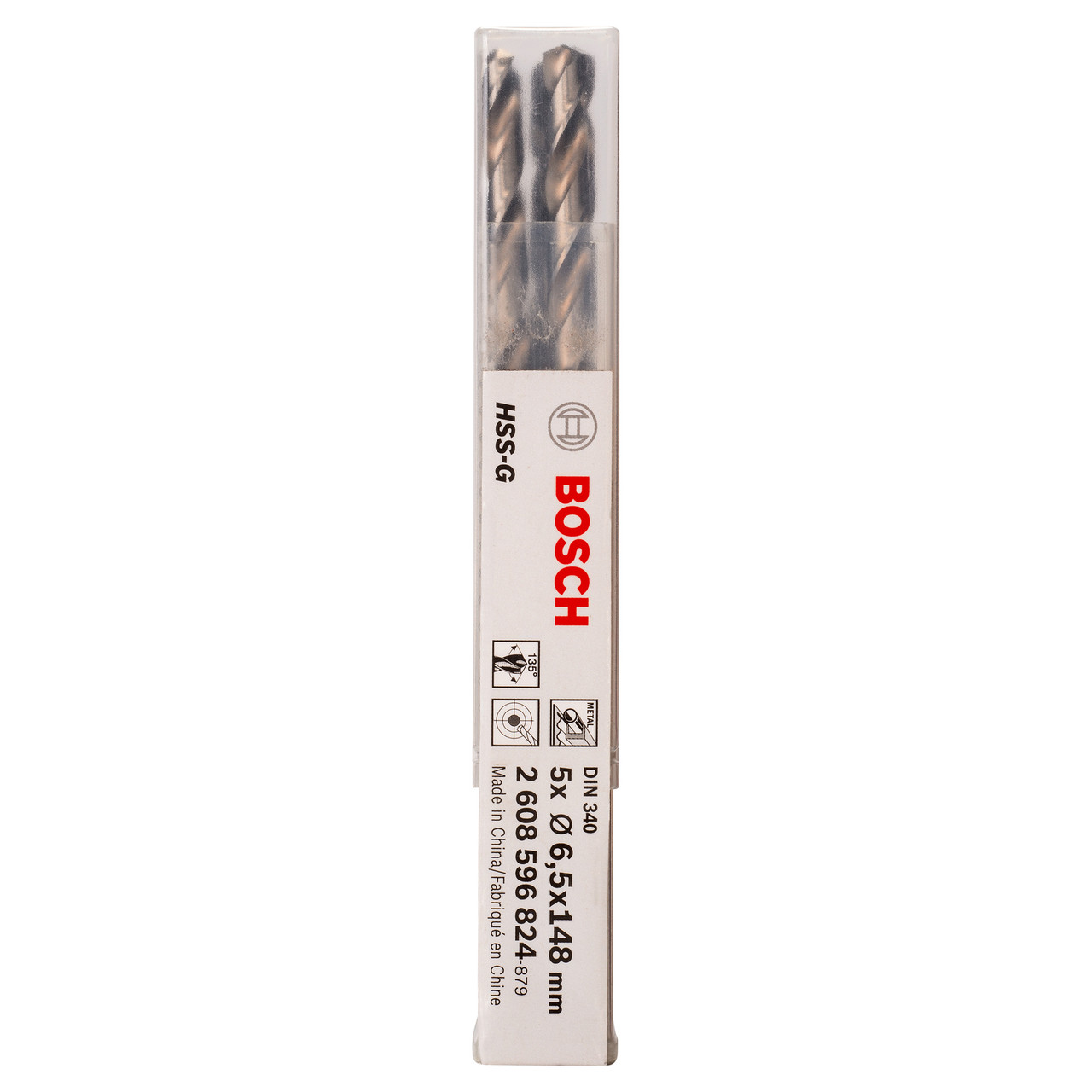 Bosch 2608596824 PRO Metal HSS-G Twist Drill Bit 6.5 × 97mm