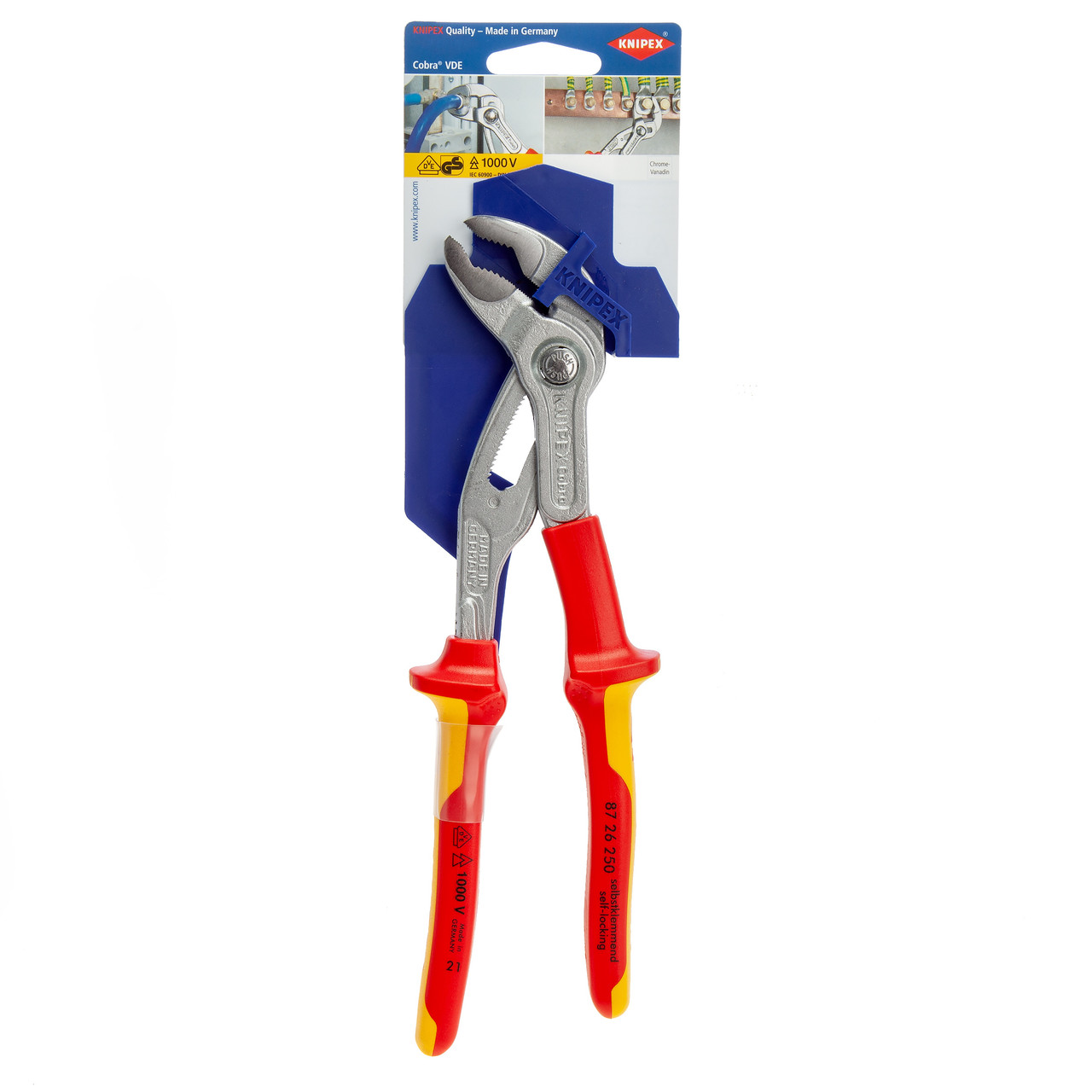 Knipex 8726250SB Cobra VDE Water Pump Pliers 250mm