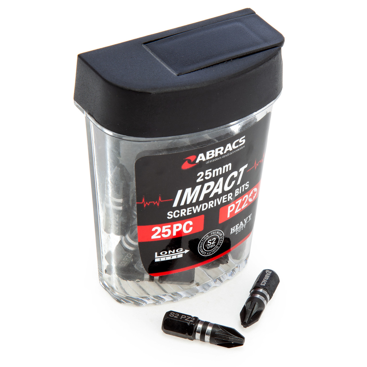 Abracs IPZ22525 Expert Impact Screwdriver Bit PZ2 × 25mm (Pack of 25)