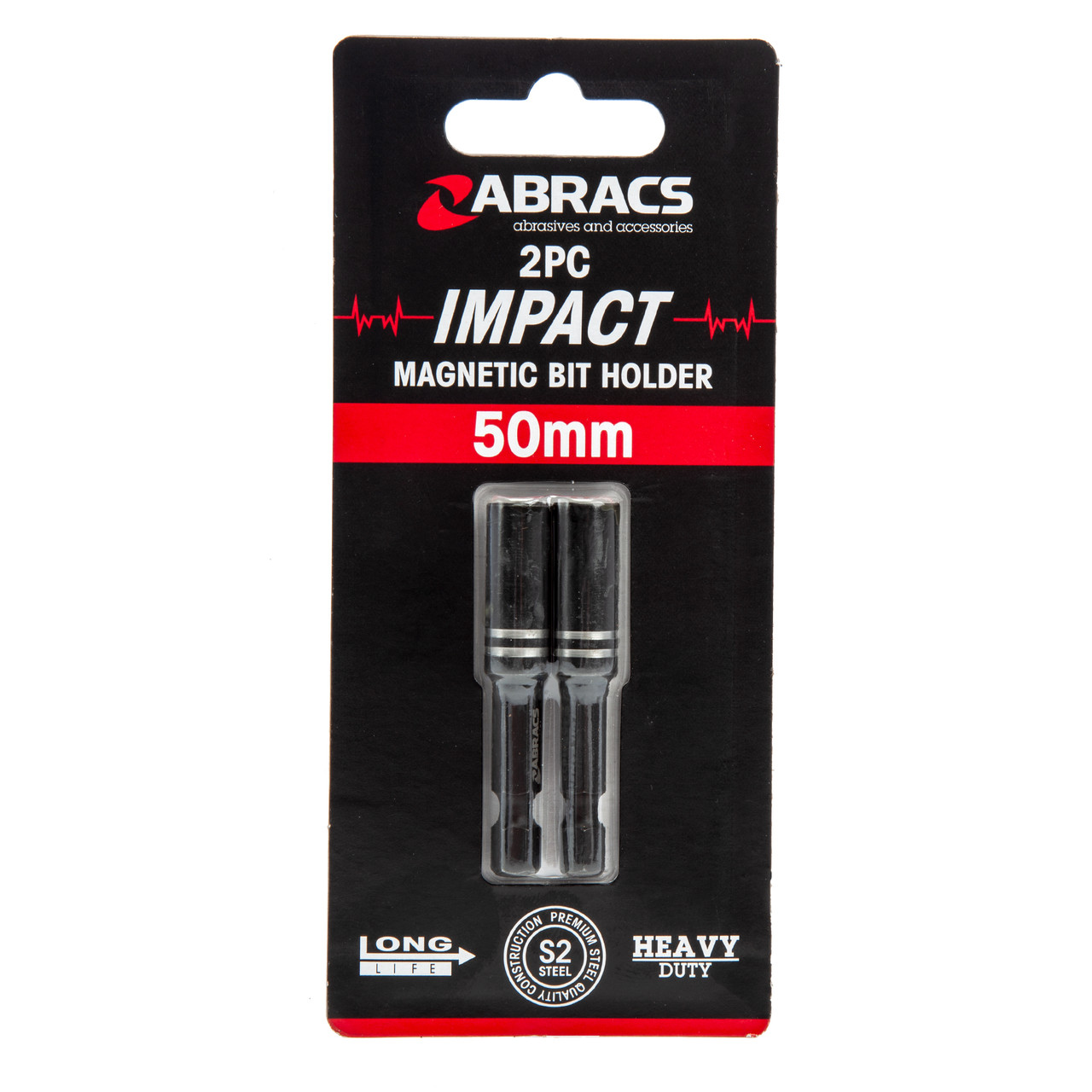 Abracs SDMBH2 50mm Impact Magnetic Bit Holder (Pack of 2)