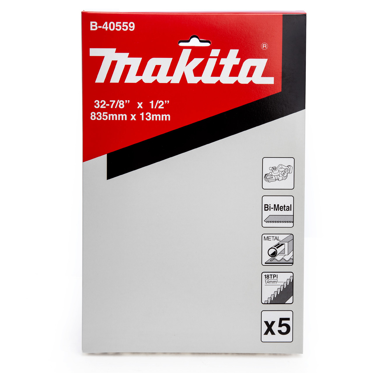 Makita B40559 Bi-Metal Band Saw Blade 13 × 835mm × 18TPI