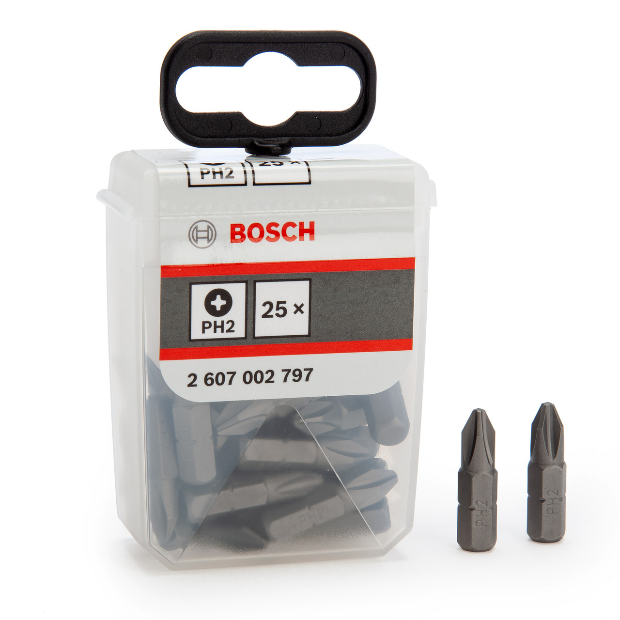 Bosch 2607002797 PH2 × 25mm Screwdriver Bit (Pack of 25)