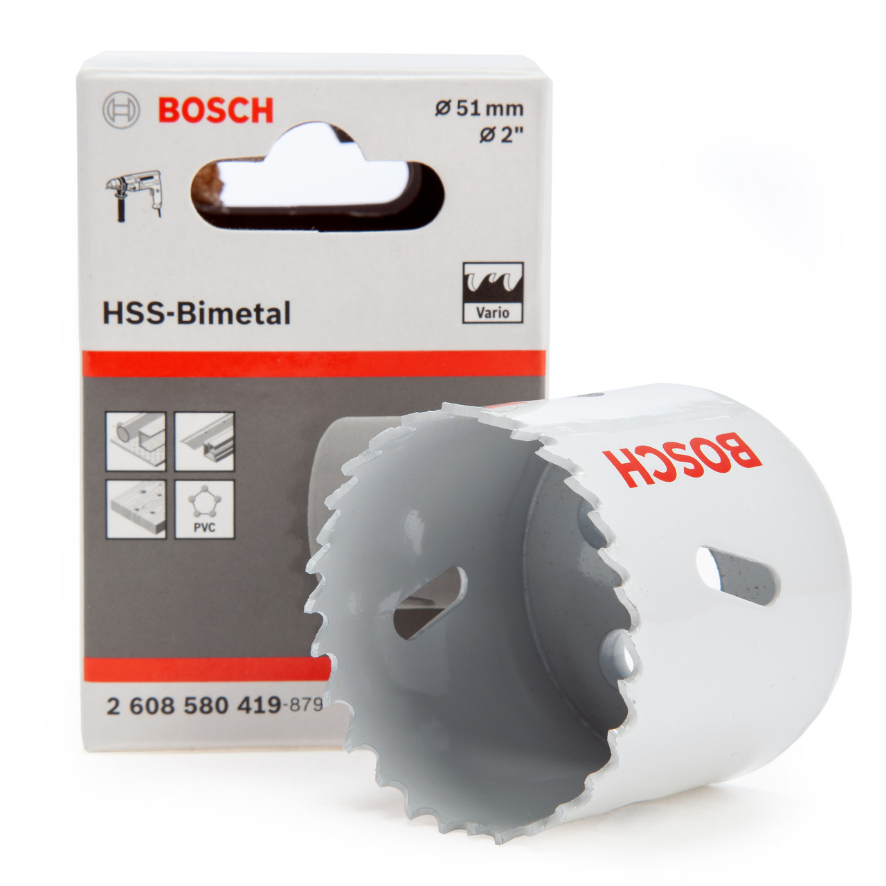Bosch 2608580419 HSS Bi-Metal Hole Saw 51mm