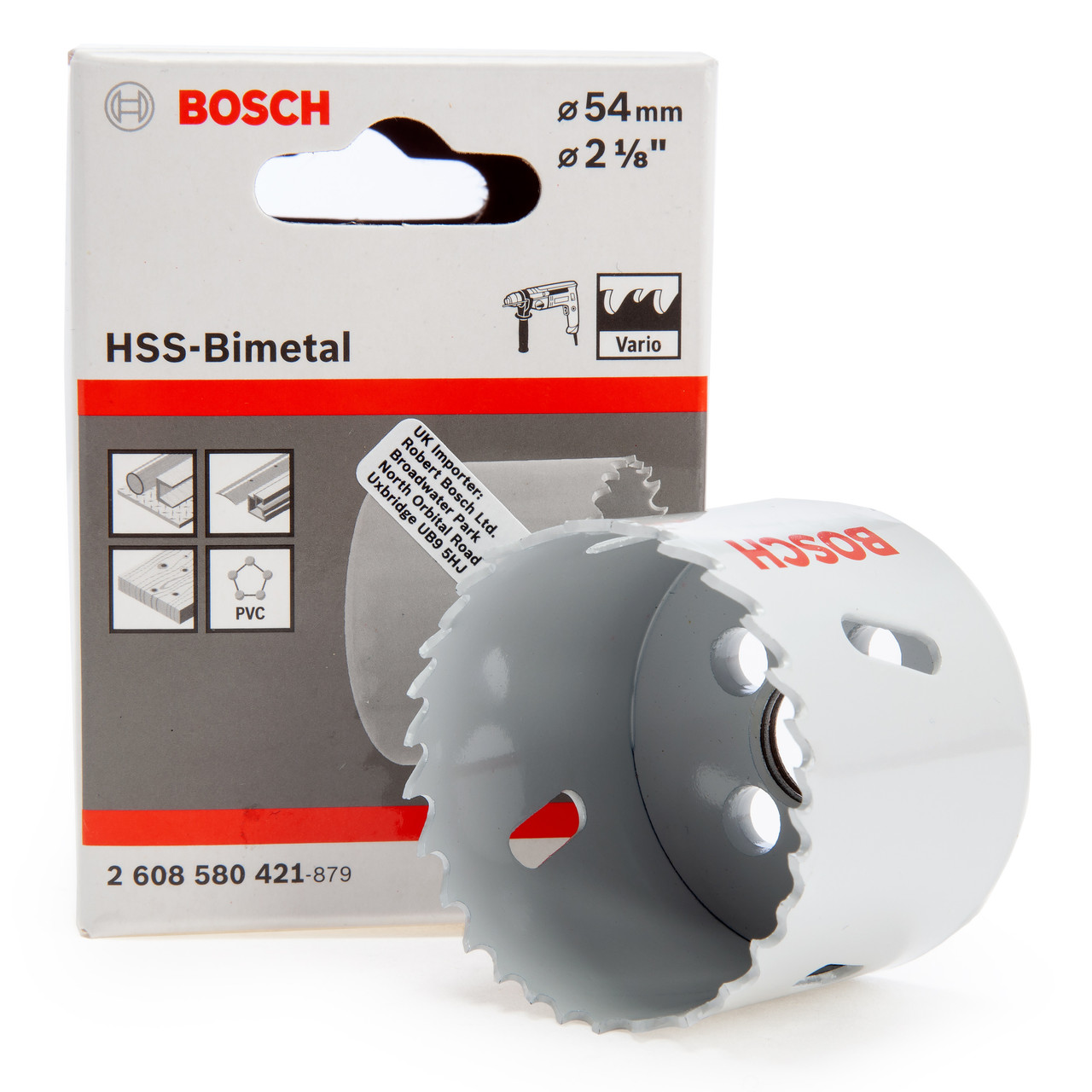 Bosch 2608580421 HSS Bi-Metal Hole Saw 54mm