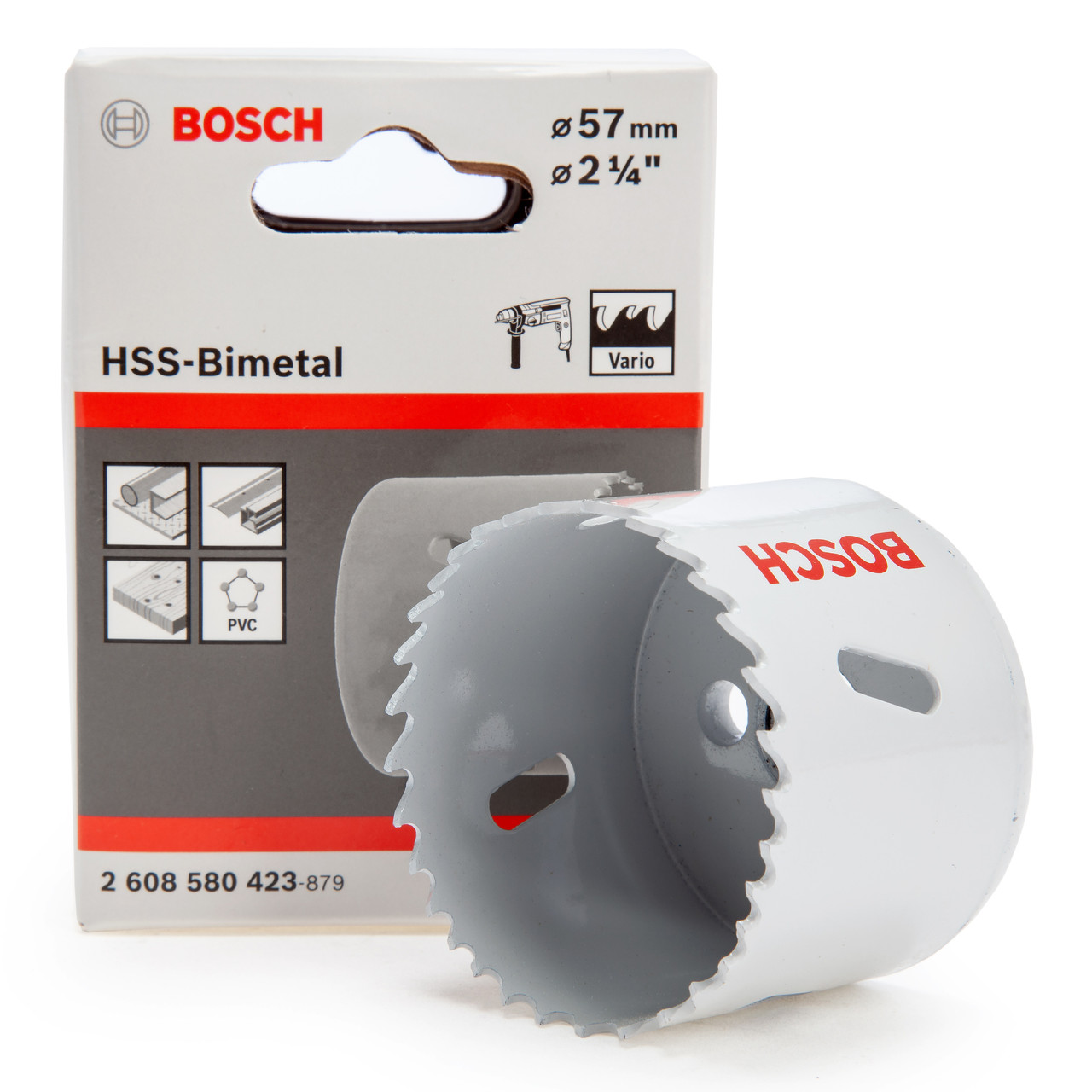 Bosch 2608580423 HSS Bi-Metal Hole Saw 57mm
