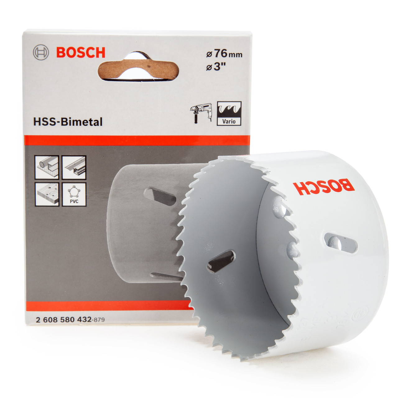 Bosch 2608580432 HSS Bi-Metal Hole Saw 76mm