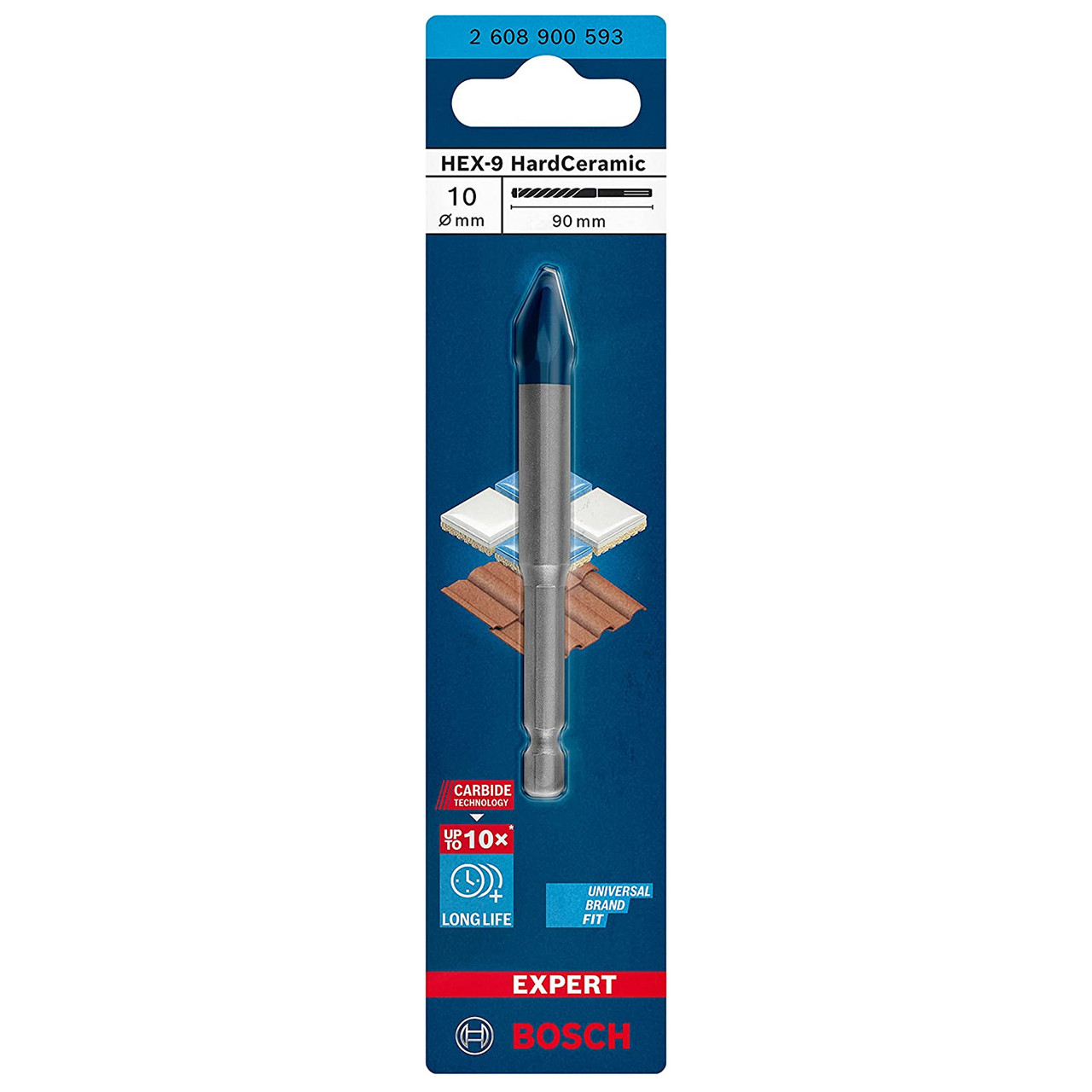 Bosch 2608900593 EXPERT HEX-9 Hard Ceramic Drill Bit 10mm