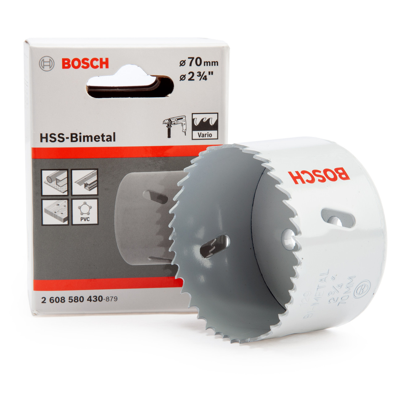Bosch 2608580430 HSS Bi-Metal Hole Saw 70mm