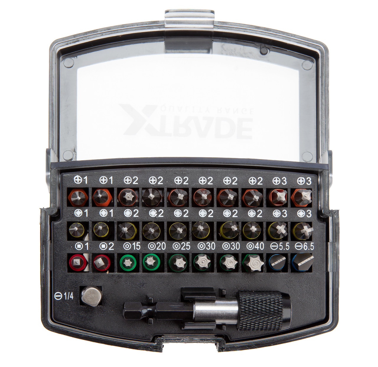 Xtrade X0900016 32 Piece Screwdriver Bit Set with Magnetic Bit Holder