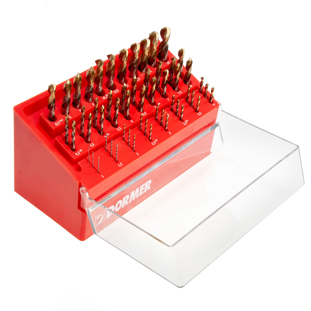 Dormer A099DRILLBOYXL HSS TiN-Tip Jobber Drill Bit Set 55 Piece