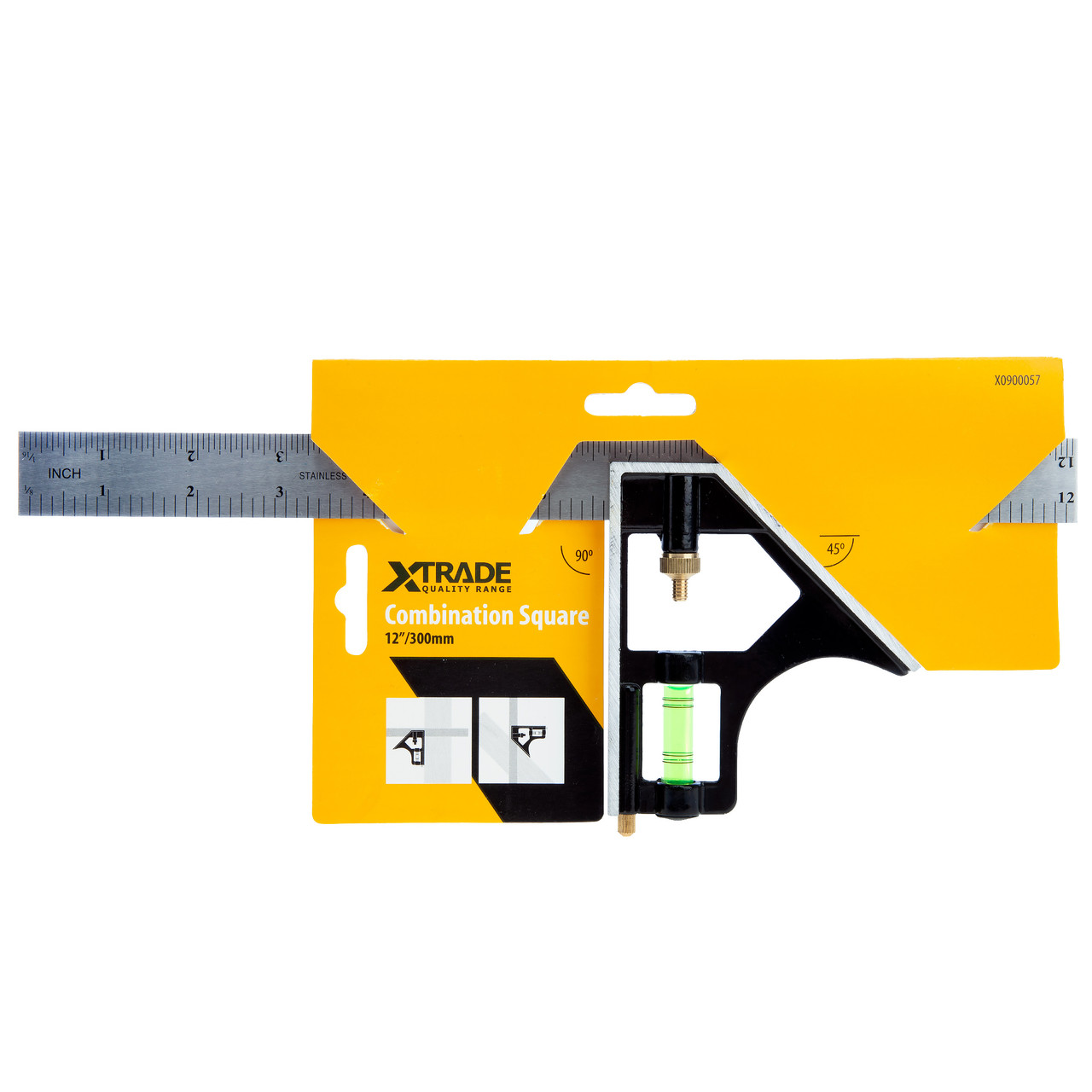 Xtrade X0900057 Combination Square 12"/300mm