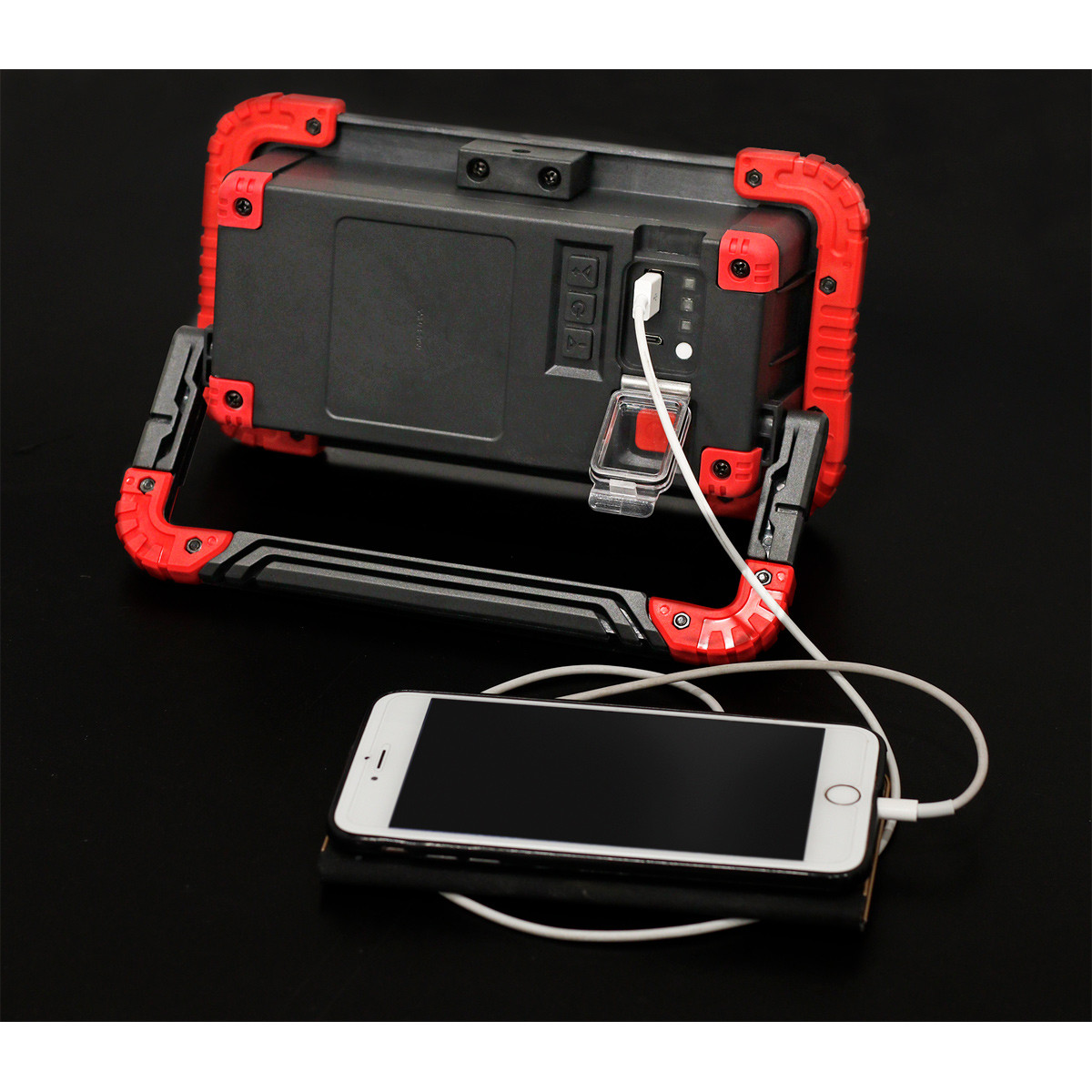 Sealey LED100WS 20W COB LED Rechargeable Floodlight with Wireless Speakers & Power Bank