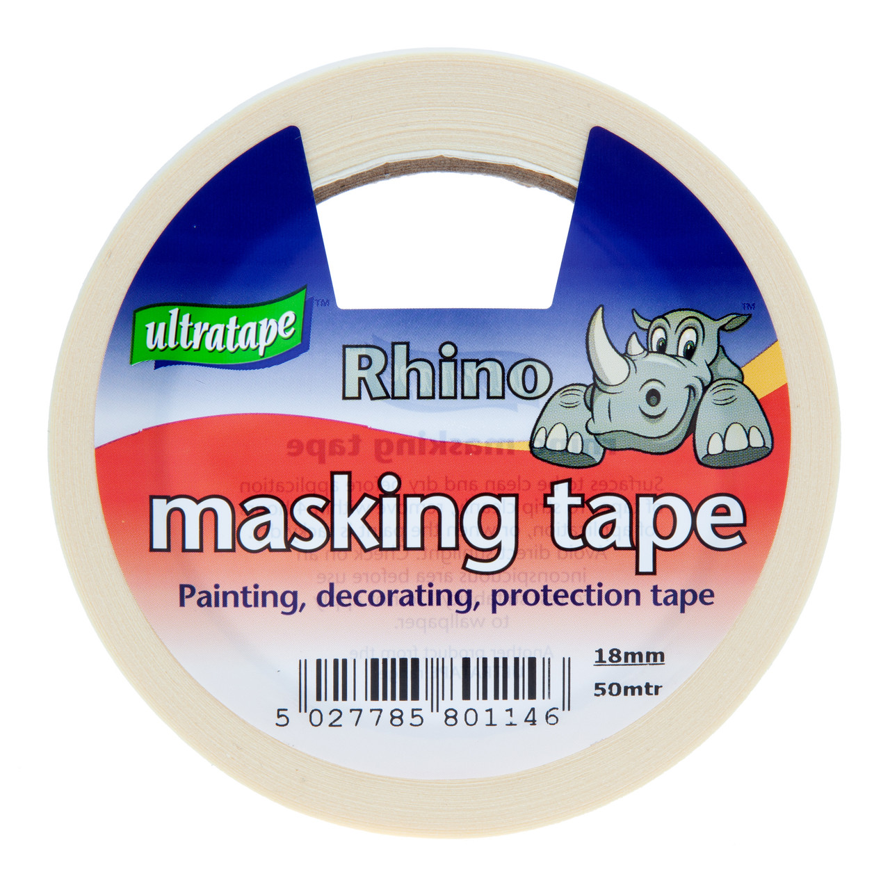 Ultratape 00521850RH Rhino Masking Tape 18mm × 50m