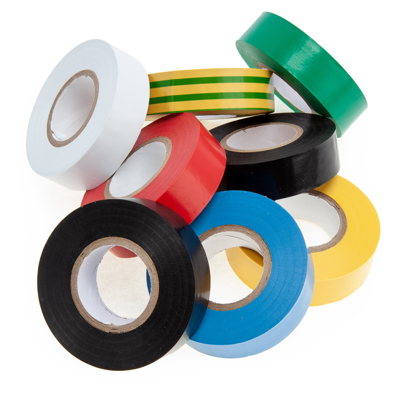 Ultratape 00351920ASST8 Assorted PVC Electrical Insulation Tape 19mm × 20m (Pack of 8)