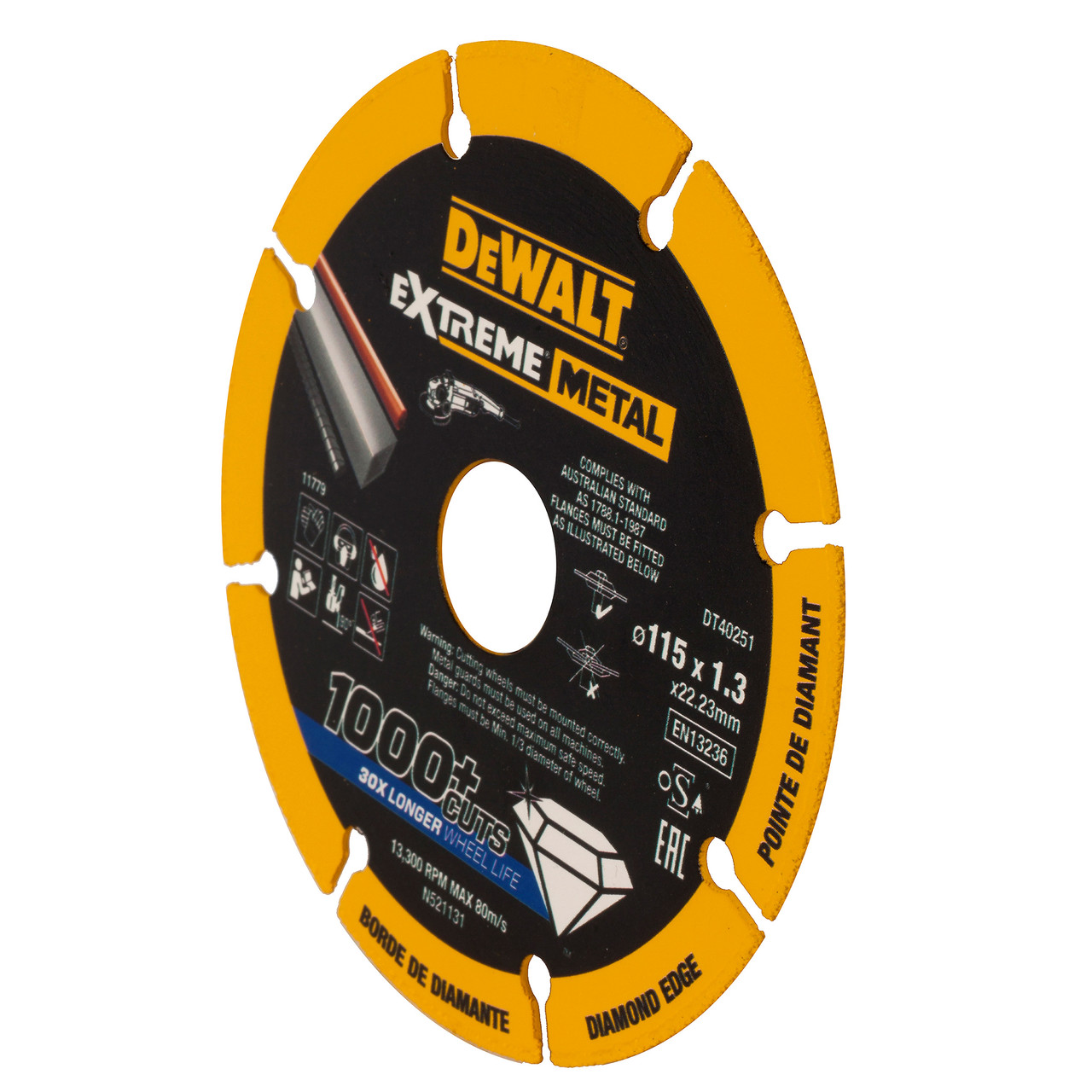 Dewalt DT40251QZ 115 × 22.23 × 1.3mm EXTREME Diamond Disc