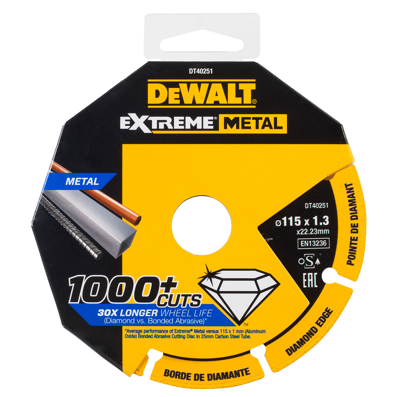 Dewalt DT40251QZ 115 × 22.23 × 1.3mm EXTREME Diamond Disc