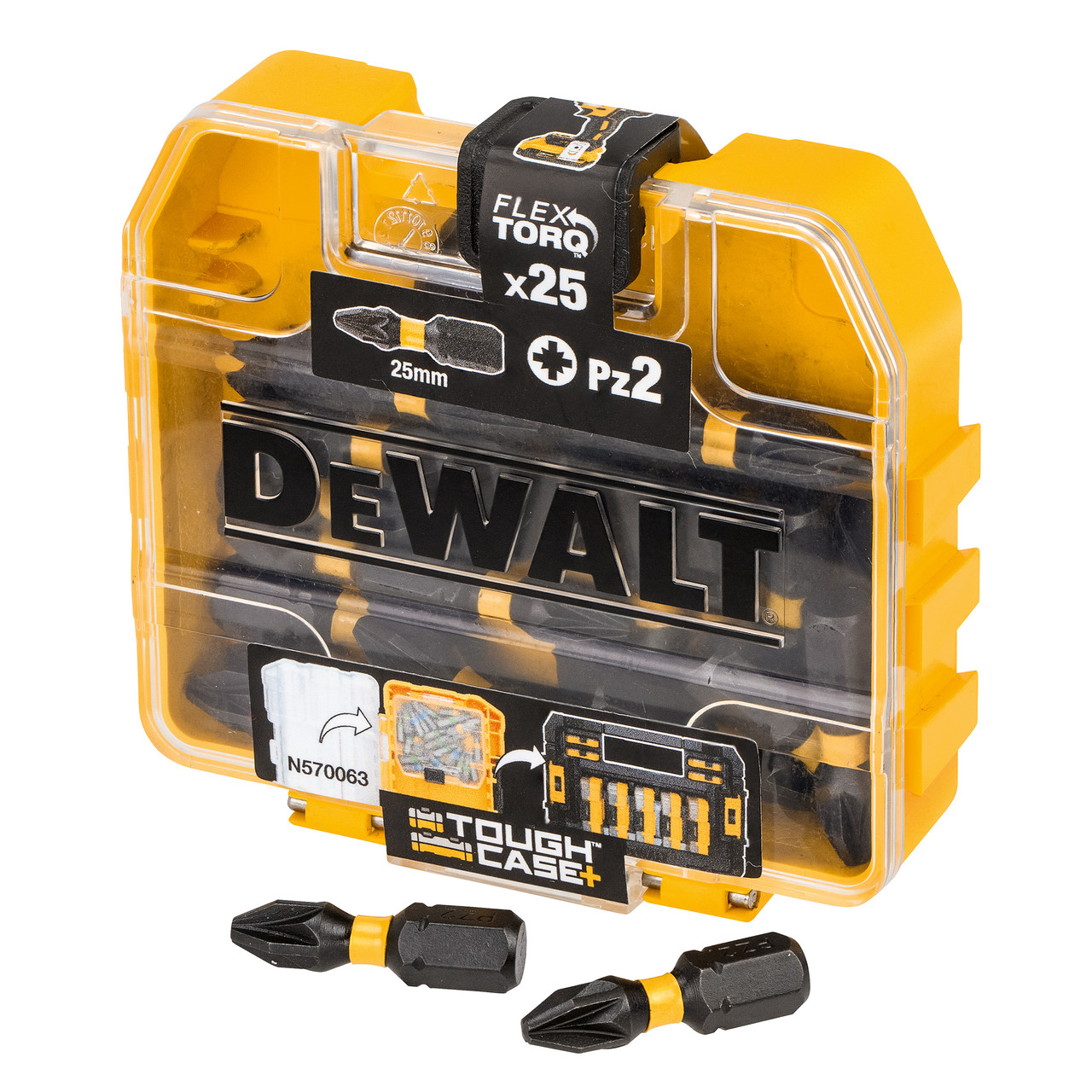 Dewalt DT70556TQZ 25mm PZ2 Impact Screwdriver Bit with 25 Pieces