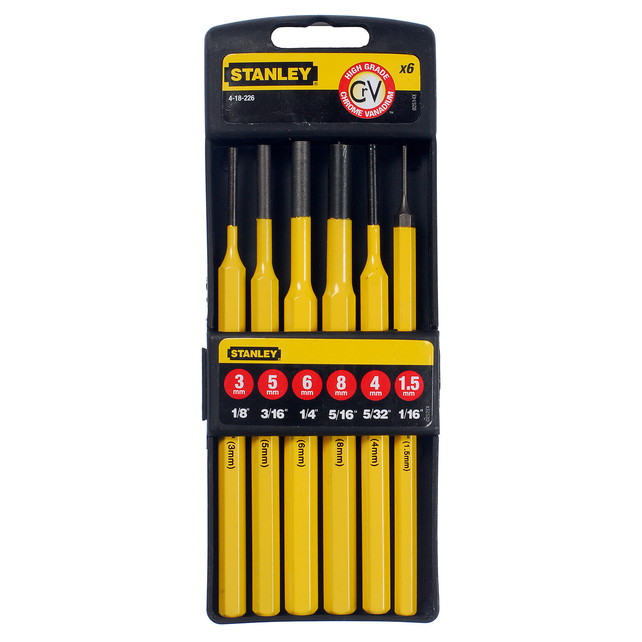 Stanley 418226 6 Piece Parallel Pin Punch Set