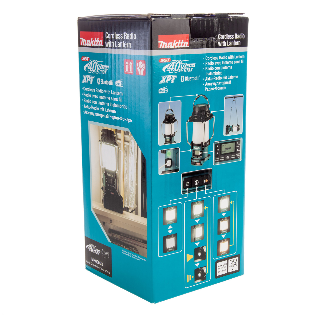 Makita MR009GZ 40Vmax DAB/DAB+ Bluetooth Radio Lantern (Body Only)