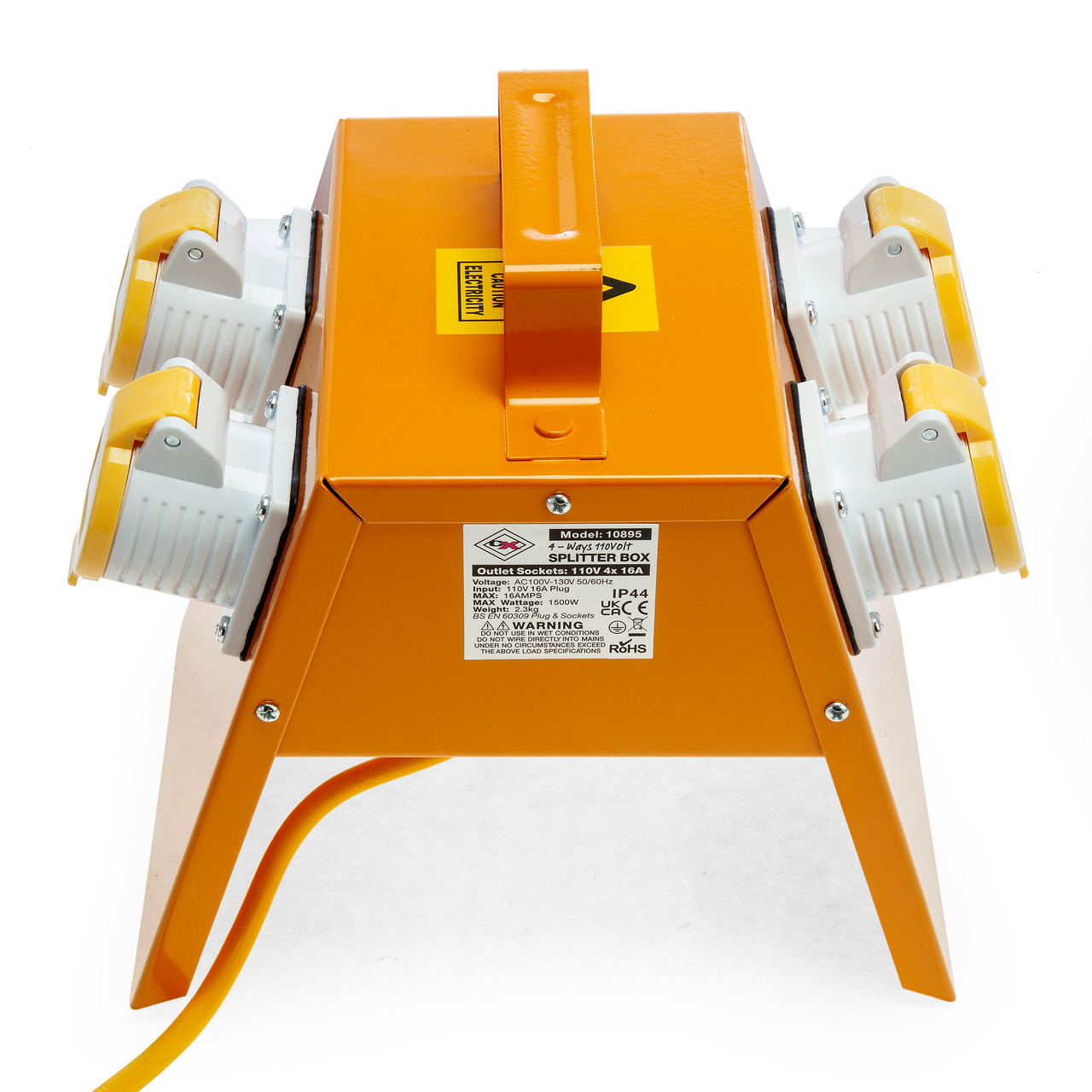 Connexion 10895 4-Way Splitter Box 110V 4 × 16A 5m