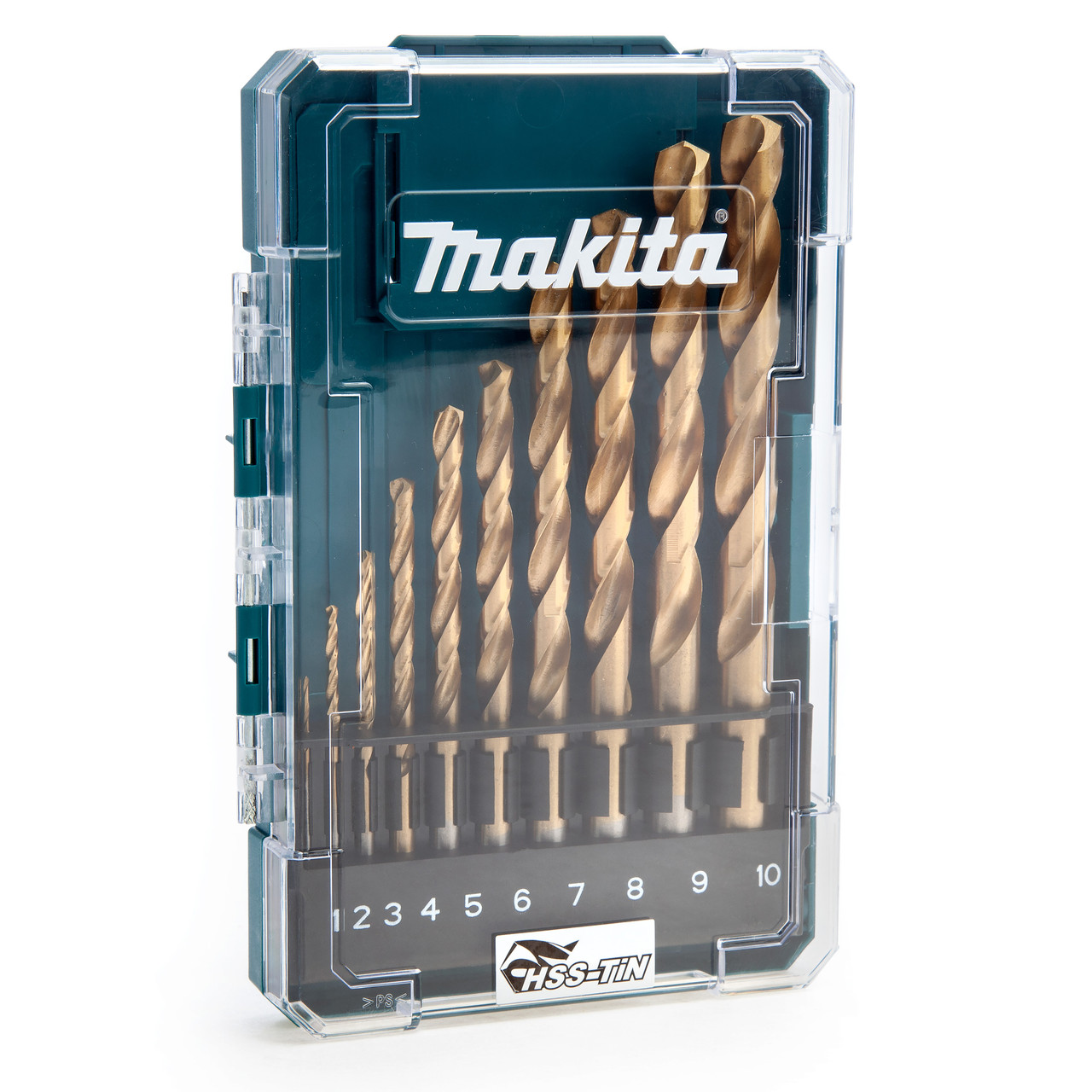 Makita D72849 HSS TiN Metal Drill Bit Set 10 Piece