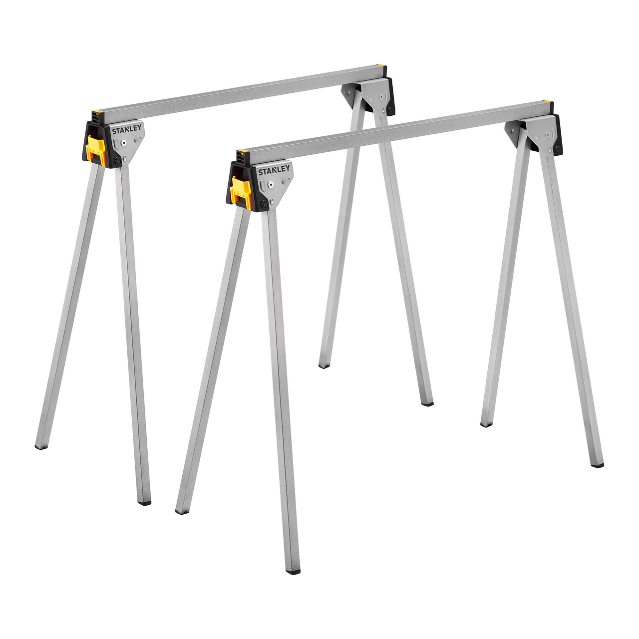 Stanley STST813371 Folding Metal Sawhorse 450kg Twin Pack