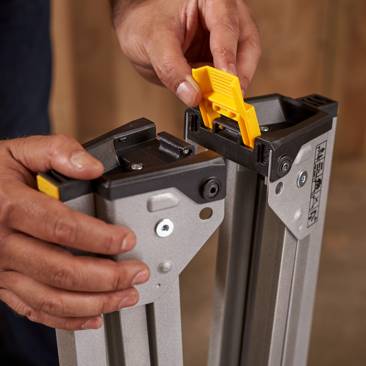 Stanley STST813371 Folding Metal Sawhorse 450kg Twin Pack