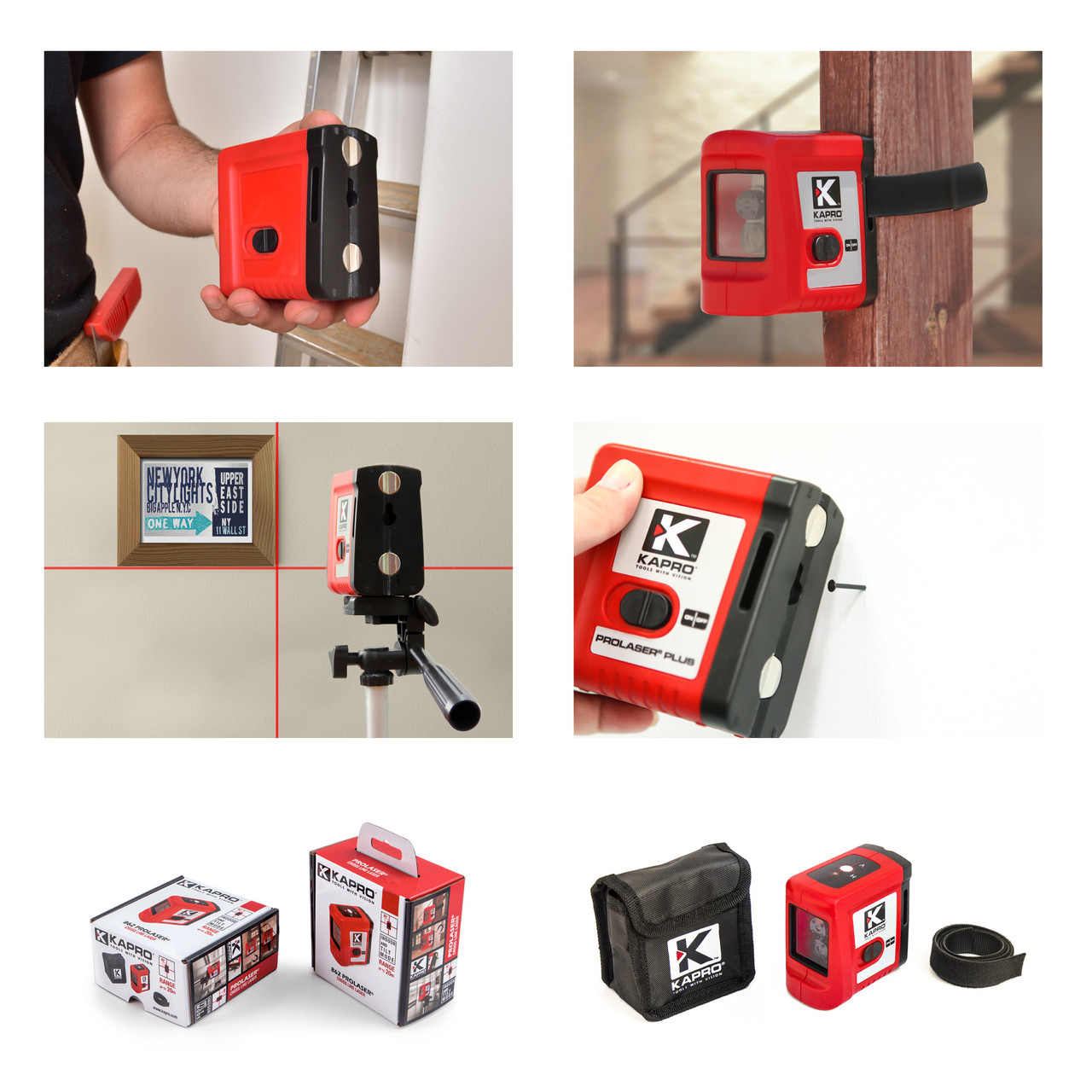 Kapro K862X ProLaser Red Beam Cross Line Laser