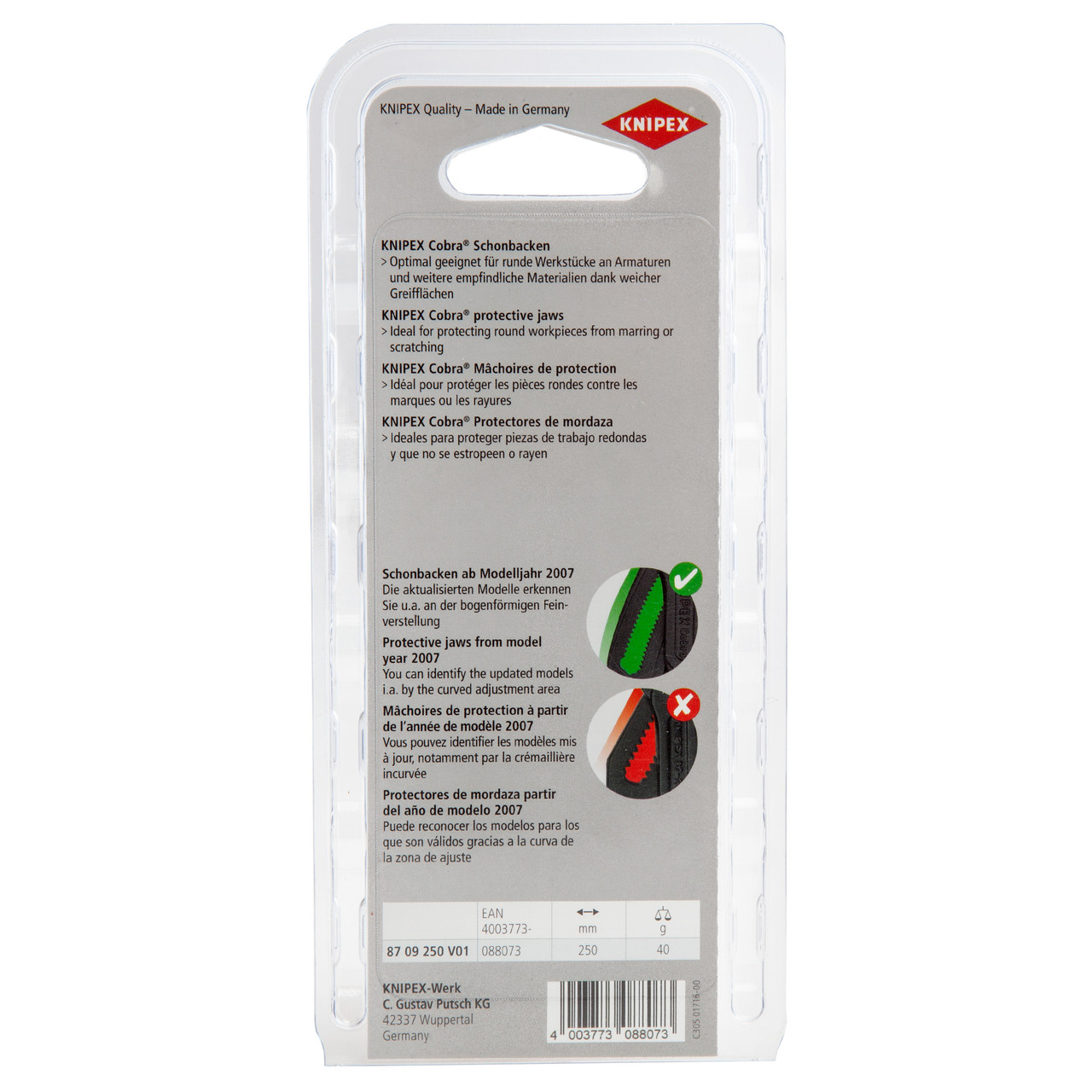 Knipex 8709250V01 Protective Plastic Jaw