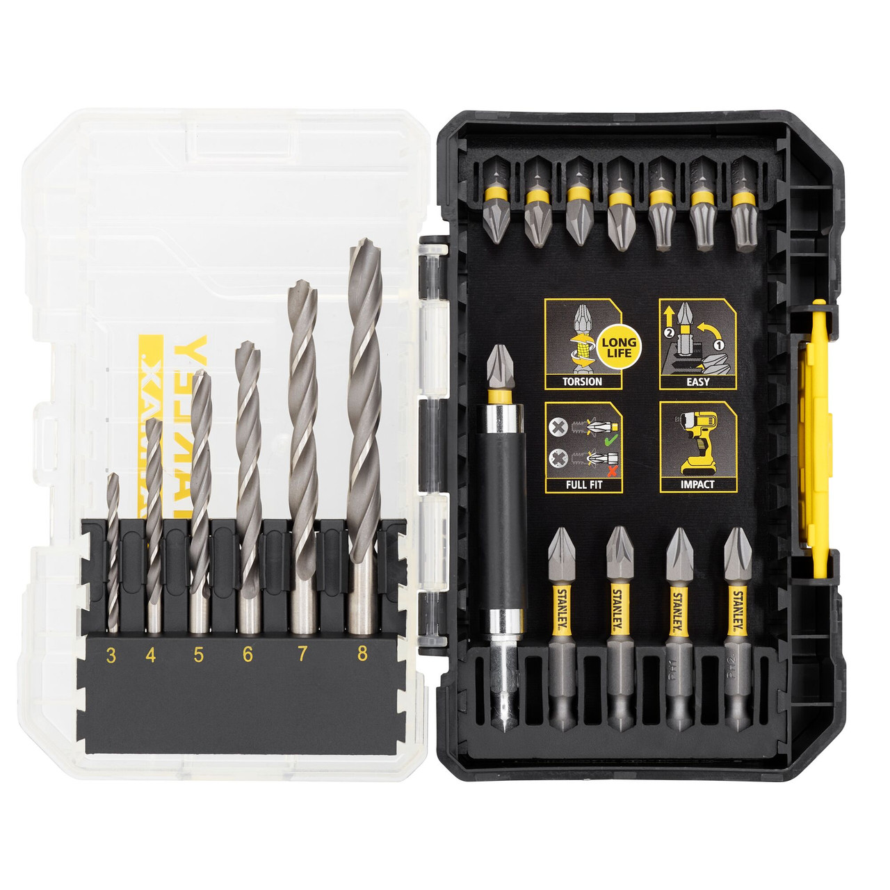 Stanley STA88554XJ 19 Piece Metal Impact Driving Set
