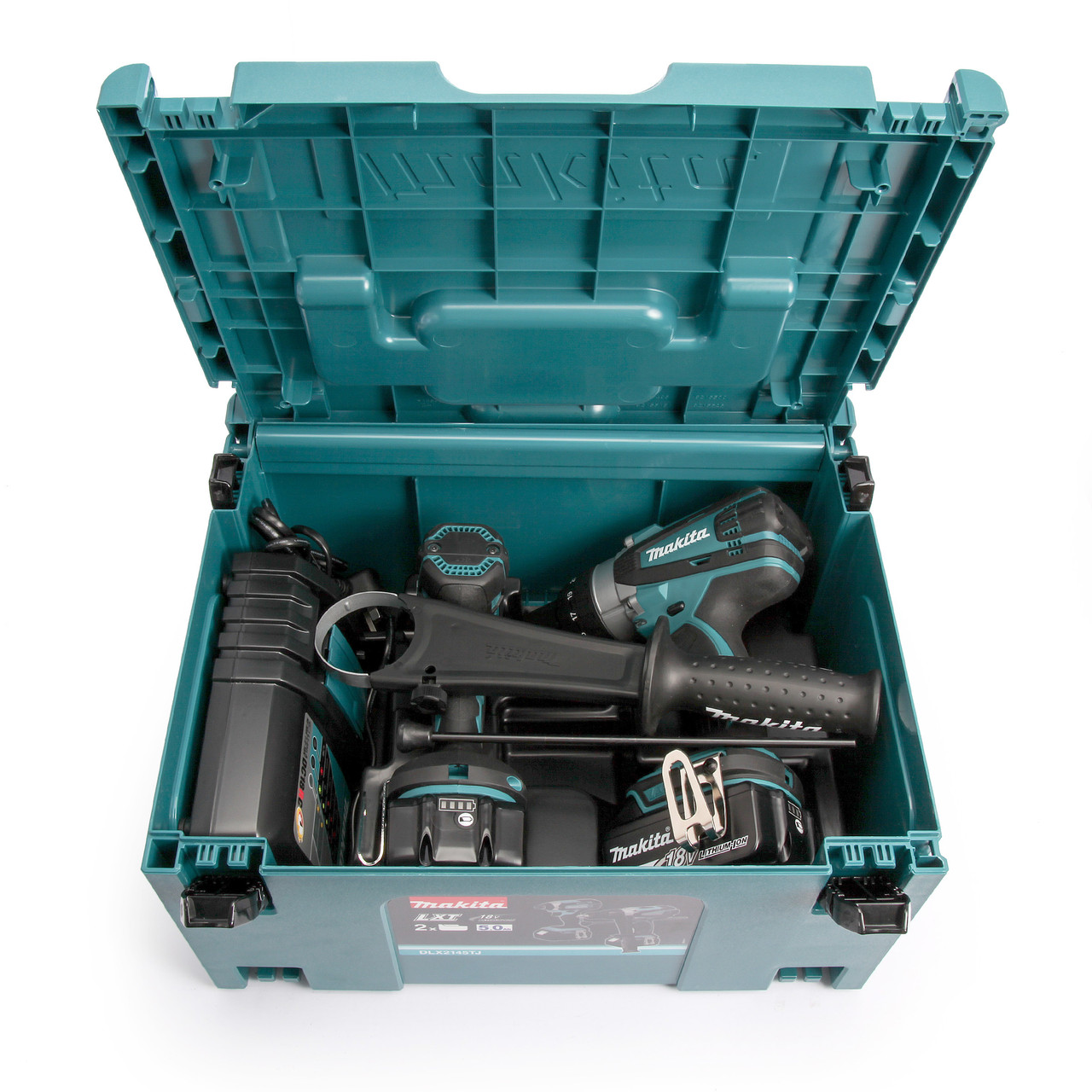 Makita DLX2145TJ 18V Combi Drill & Impact Driver Twin Pack with 2 × 5.0Ah Batteries