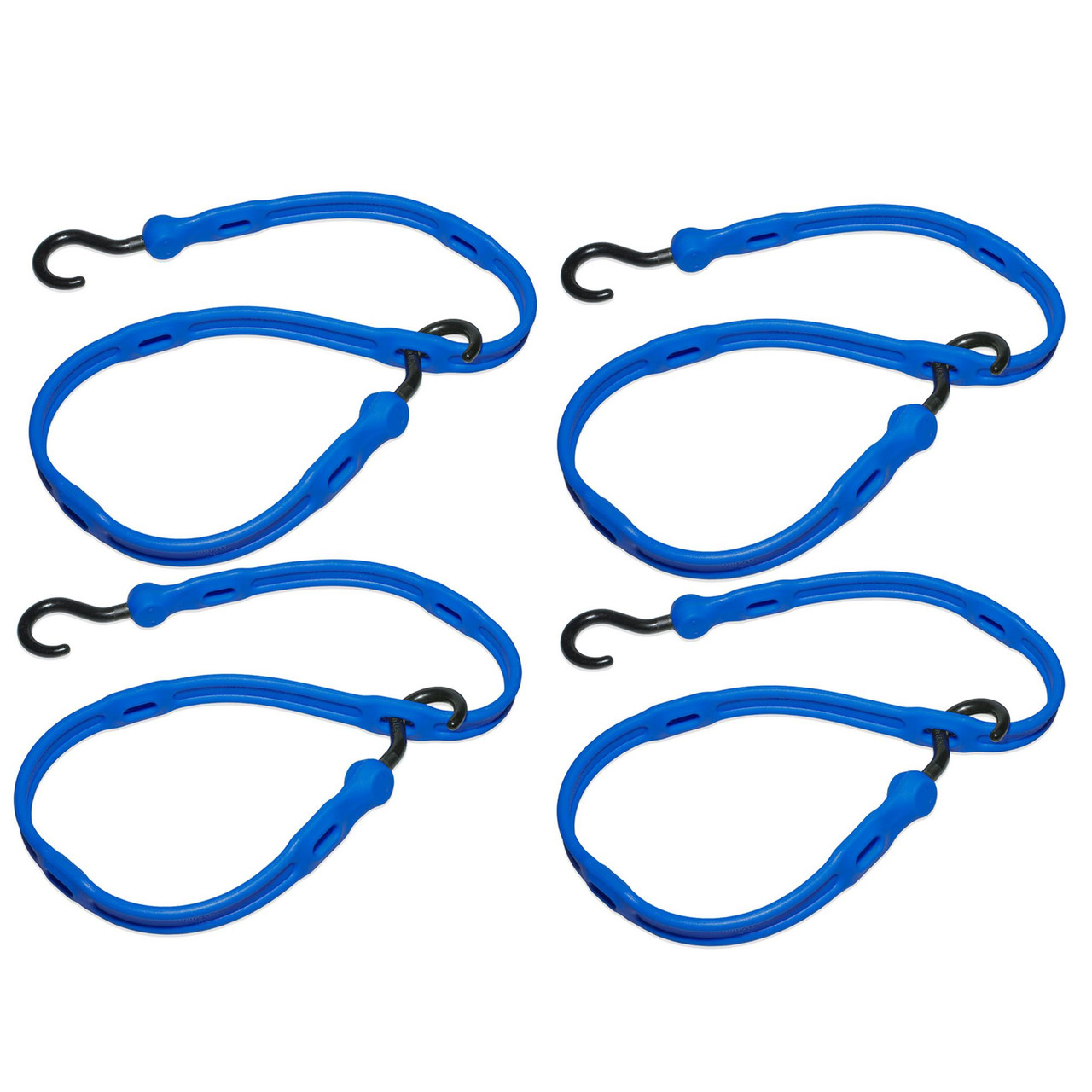 The Perfect Bungee AS36BL4PKBXST 36" Bungee Cords Blue Pack of 4