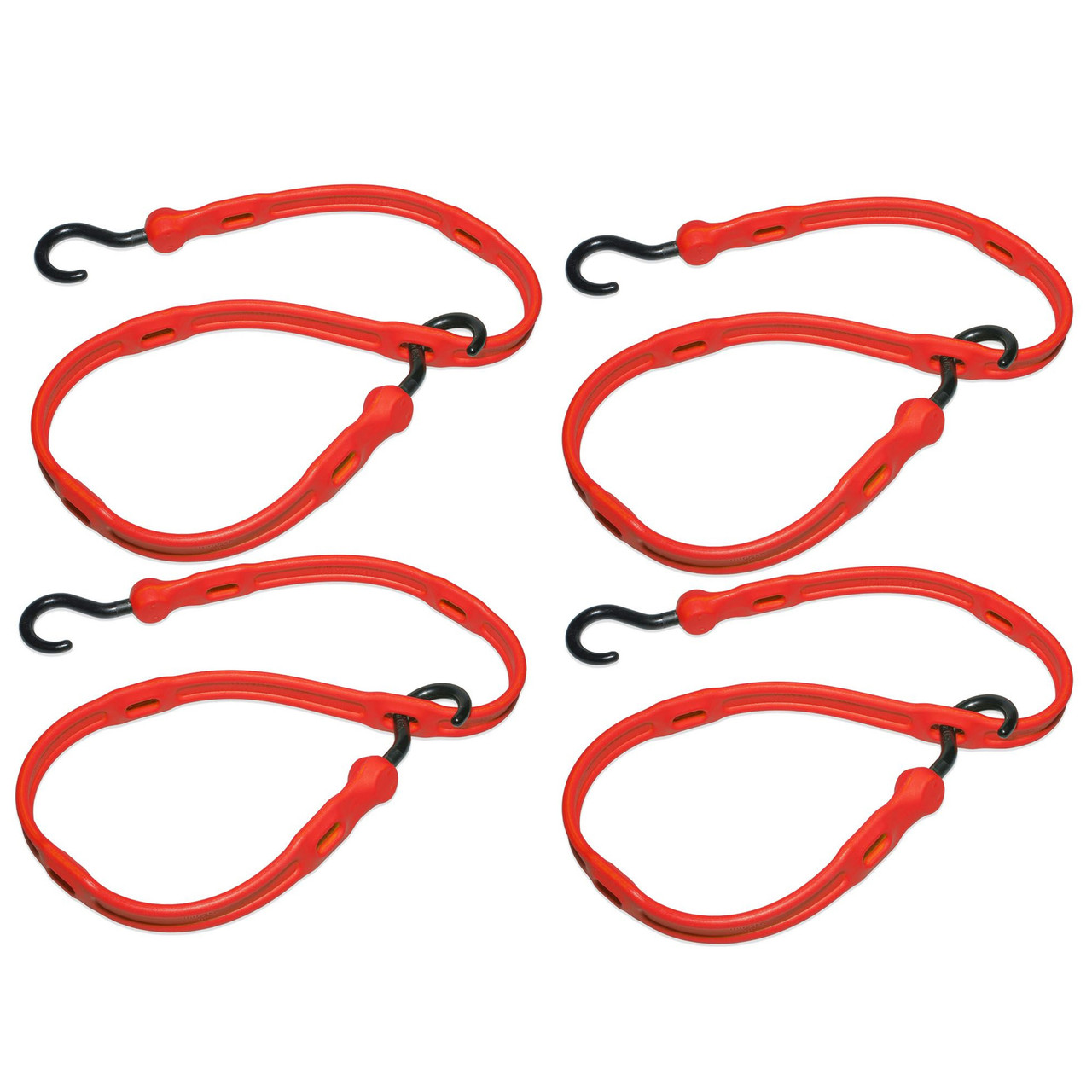The Perfect Bungee AS36R4PKBXST 36" Adjust-A-Strap Bungee Cords Red (Pack of 4)