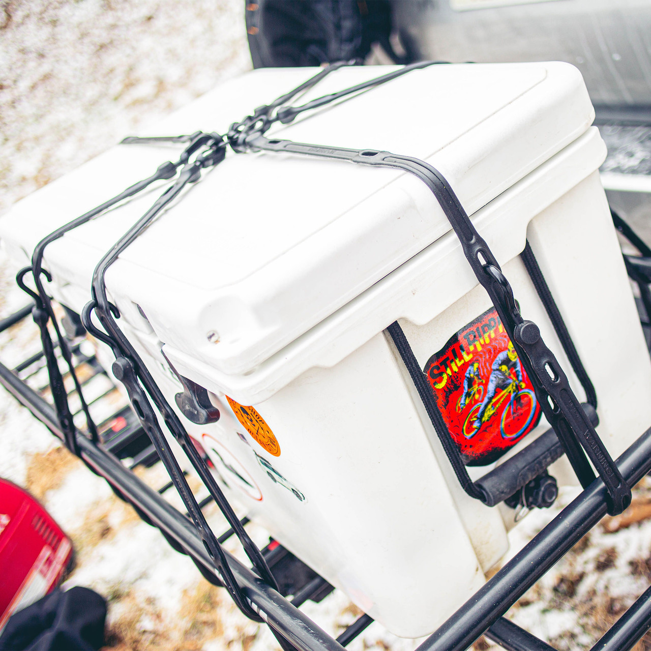 The Perfect Bungee FW366BK Adjustable 6-Strap Flex-Web Bungee Black