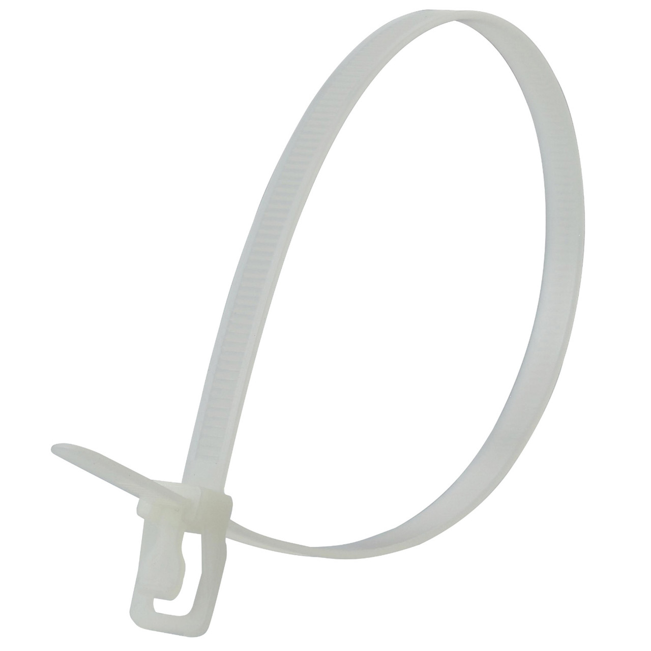 Retyz WKTS18NLTA 457mm Reusable Cable Ties Natural Pack of 100