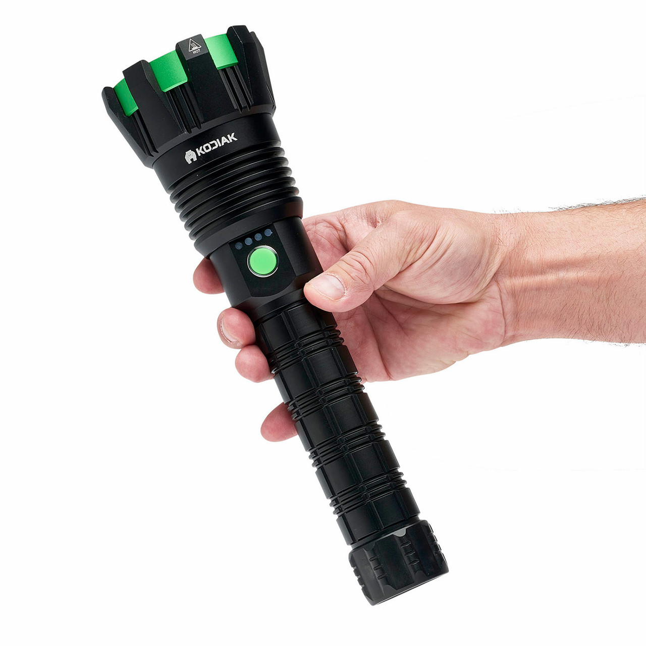 Litezall 25478 Kolossus Rechargeable Tactical Torch with Power Bank 15,000 Lumens