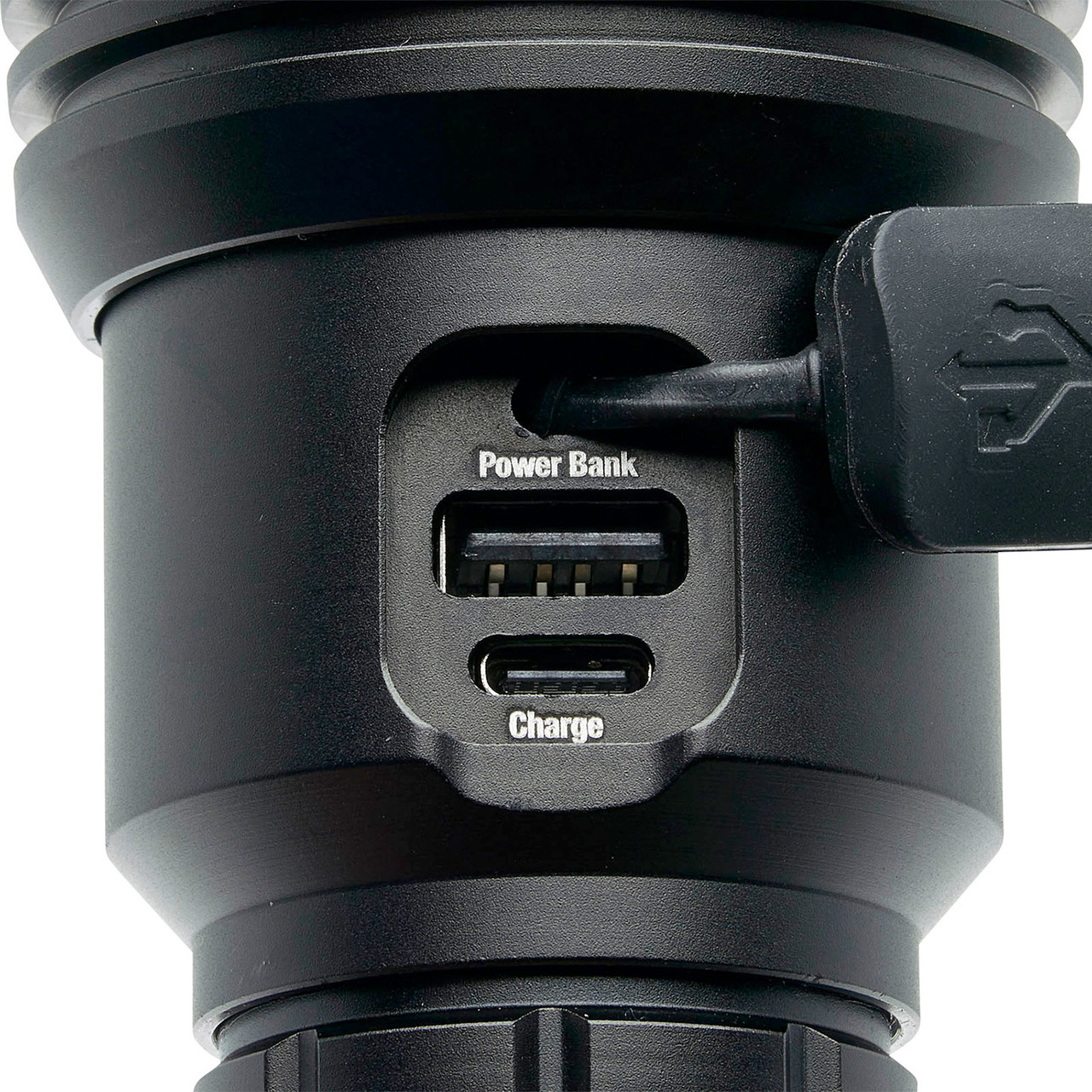 Litezall 25478 Kolossus Rechargeable Tactical Torch with Power Bank 15,000 Lumens