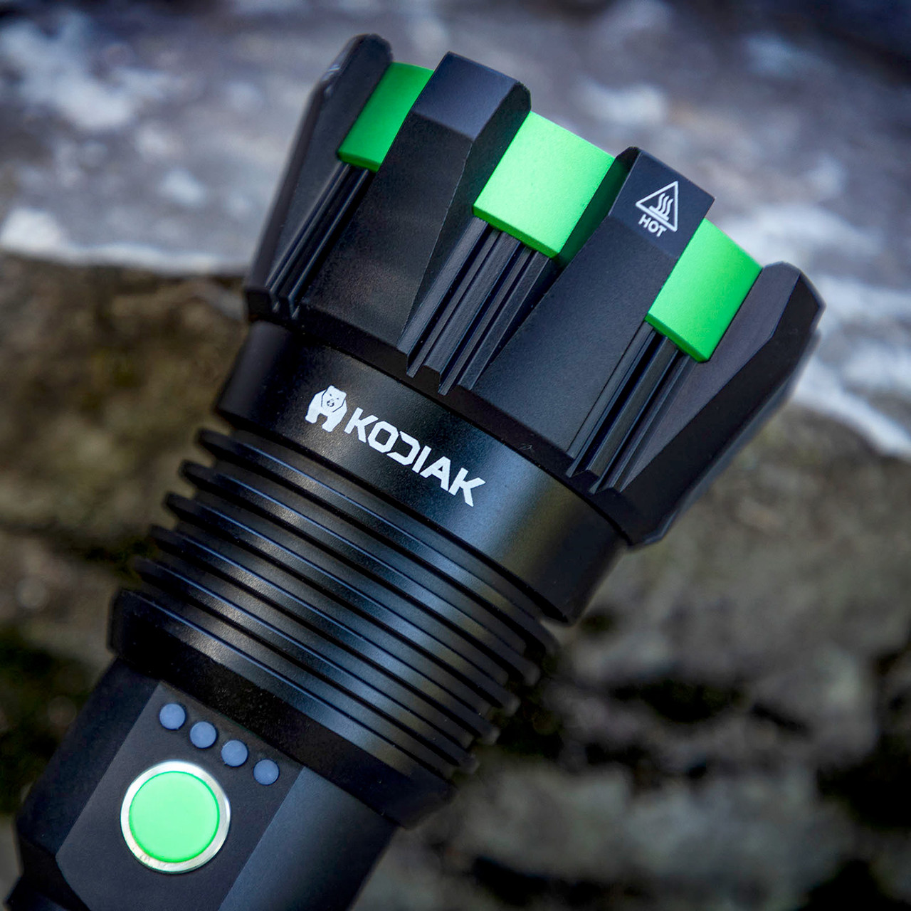 Litezall 25478 Kolossus Rechargeable Tactical Torch with Power Bank 15,000 Lumens