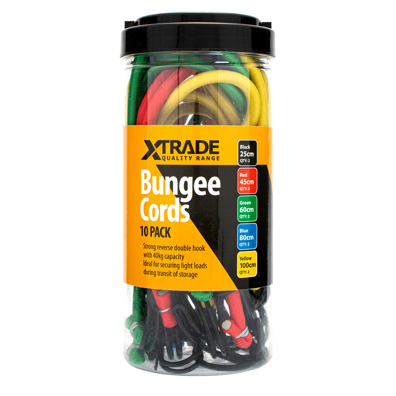 Xtrade X0500005 Bungee Cords Pack of 10
