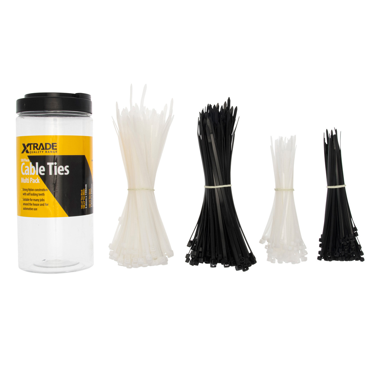 Xtrade X0700001 Cable Ties 500 Pack