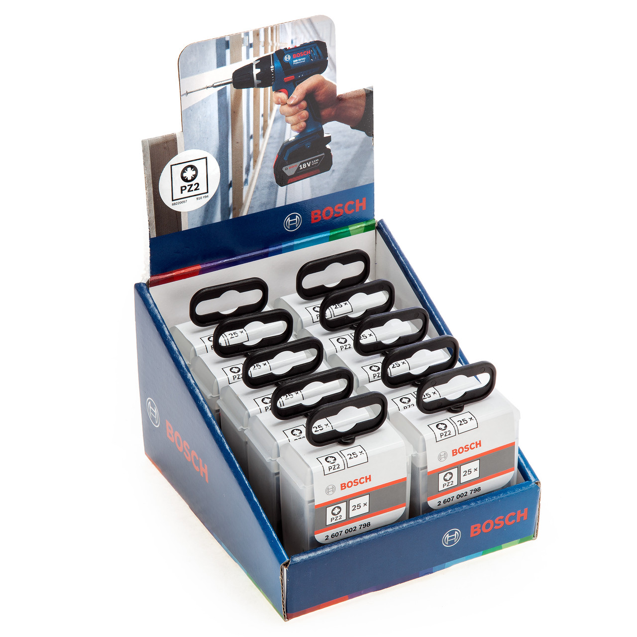 Bosch 2607002798 Extra Hard Screwdriver Bit PZ2 × 25mm (Pack of 25)