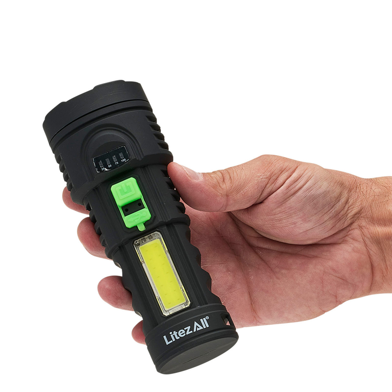 Litezall 27625 Rechargeable Torch/Head Torch Triple Pack