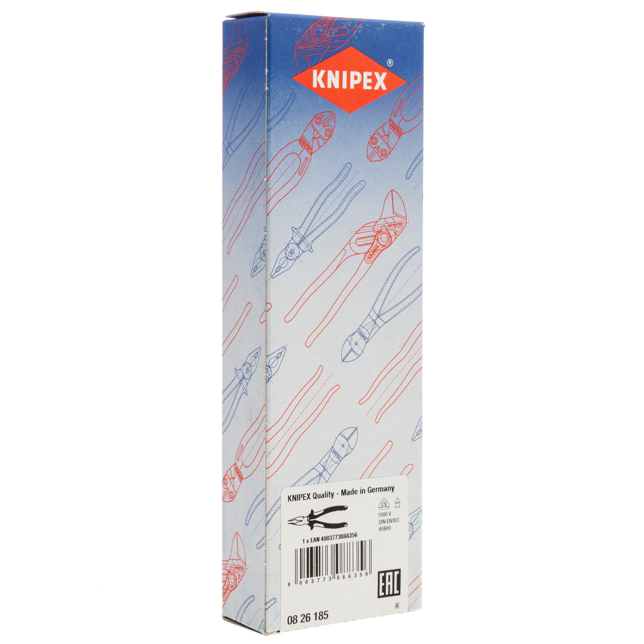 Knipex 0826185 VDE Needle-Nose Combination Pliers 185mm