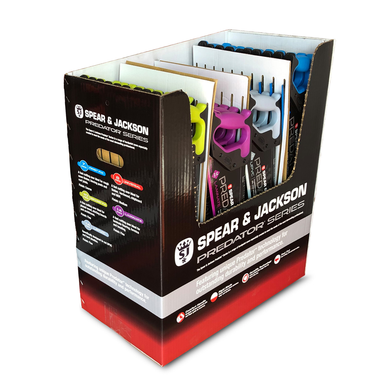 Spear & Jackson PREDMER40MIX Merchandiser with 40 × Mixed Saws