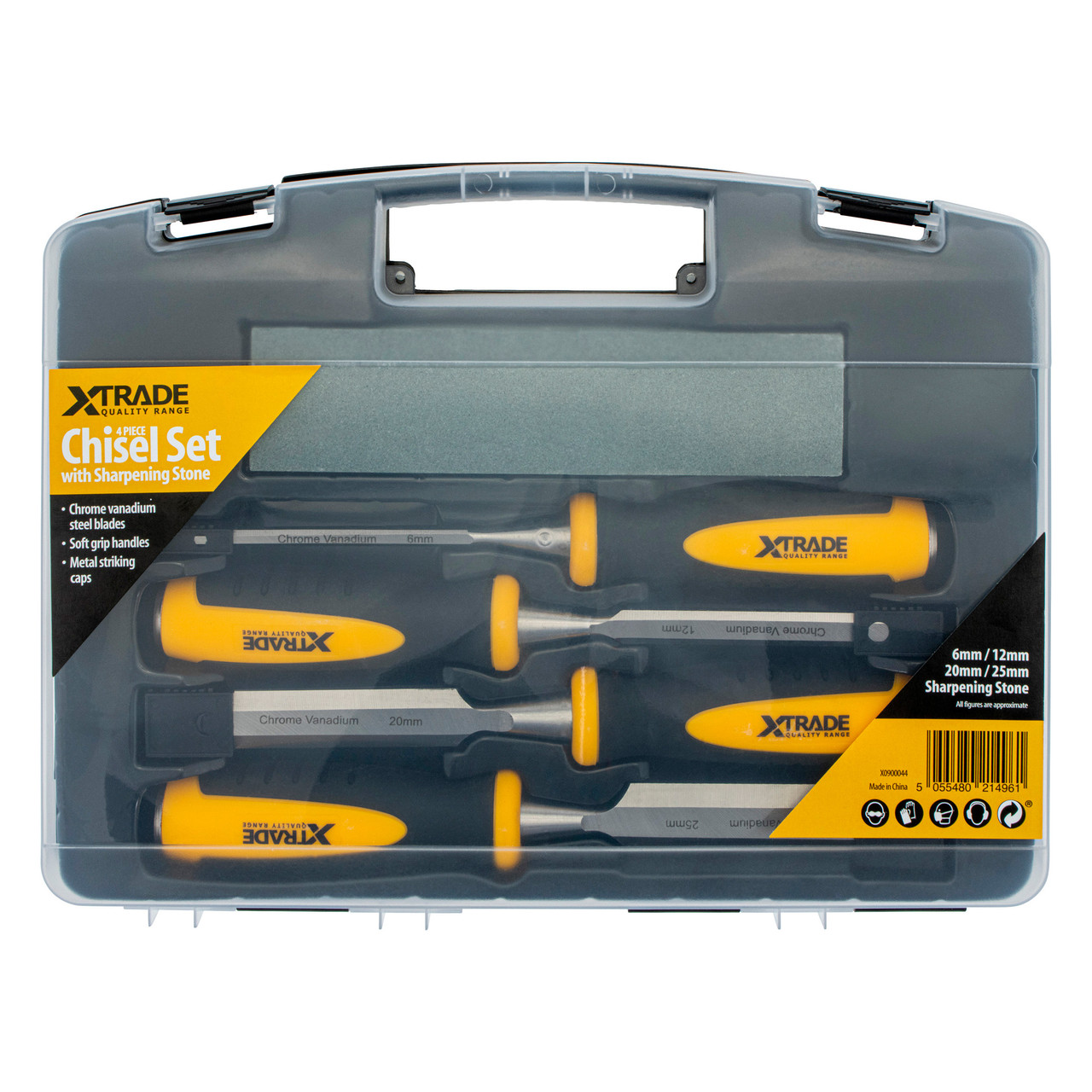 Xtrade X0900044 Chisel Set with Sharpening Stone