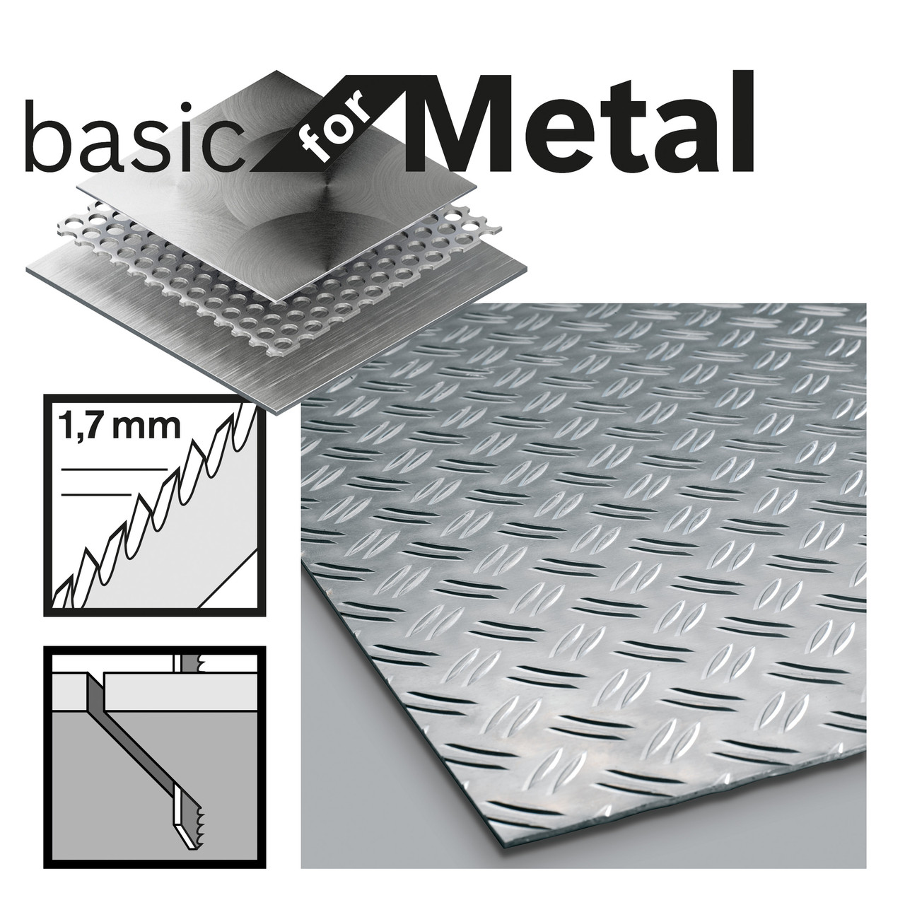 Bosch T118G 92mm Jigsaw Blade for Metal (Pack of 5)