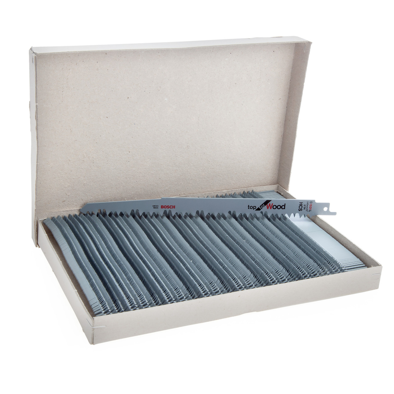 Bosch S1531L 240mm Reciprocating Saw Blade for Wood (Pack of 100)