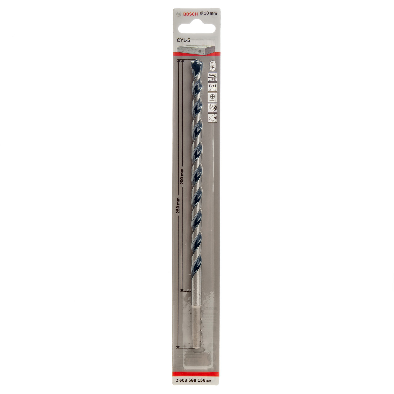 Bosch 2608588156 CYL-5 Concrete Drill Bit 10 × 200mm