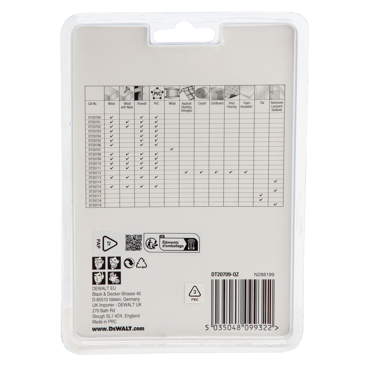 Dewalt DT20709QZ 100mm Titanium Semi-Circular Multi-Tool Blade