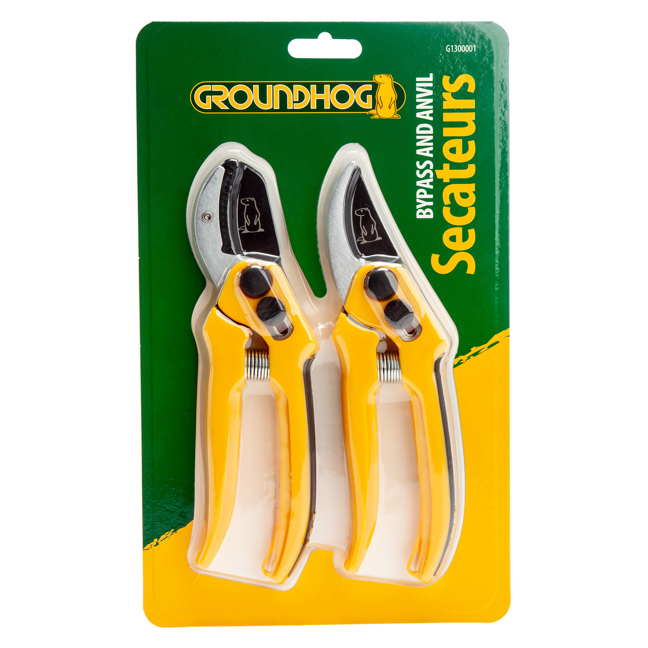 Groundhog G1300001 Anvil & Bypass Secateurs